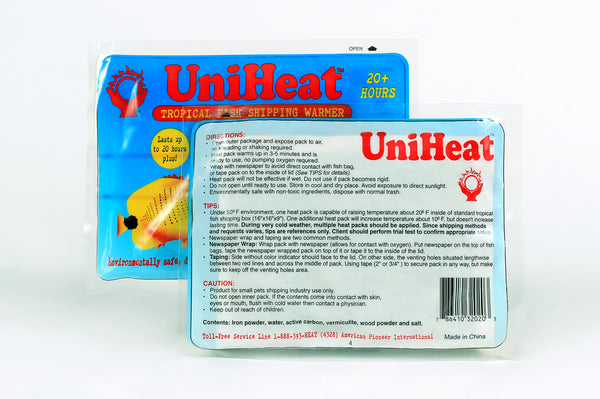 UniHeat 20 Hour Shipping Warmer - Back of Packaging